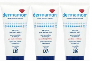Kit com 3 unidades de DERMAMON AGE CREME PROTETOR 50 GRS DBS